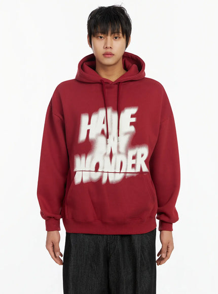 Men's Graffiti Graphic Fleece-Lined Hoodie IJ527