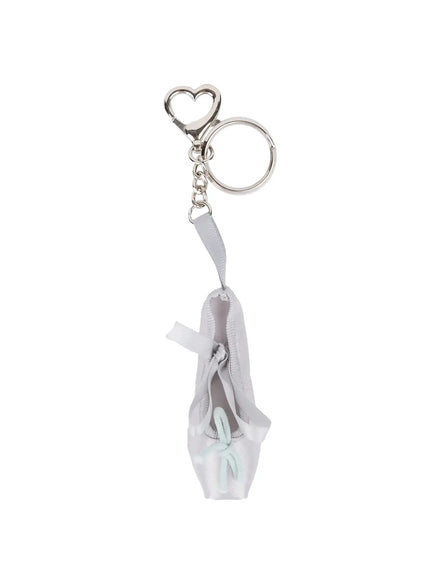 mini-ballet-shoe-keychain-is516 / Silver