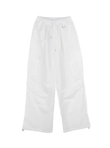 mens-cargo-drawstring-pants-io506 / White
