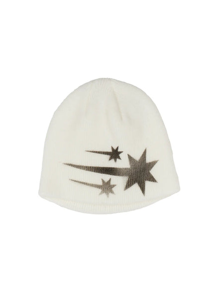 starry-knit-beenie-id523 / White