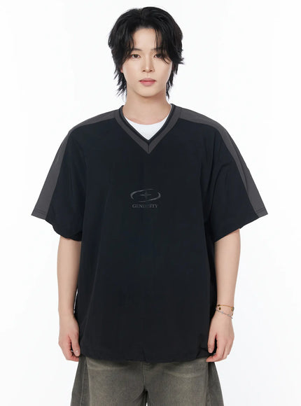 mens-star-graphic-t-shirt-iy519 / Black