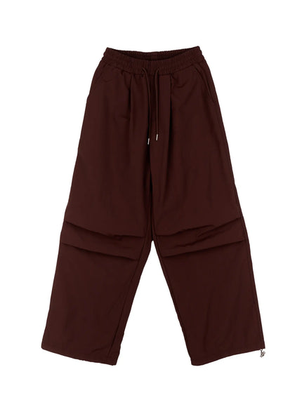 mens-fleece-parachute-pants-in518-1 / Brown