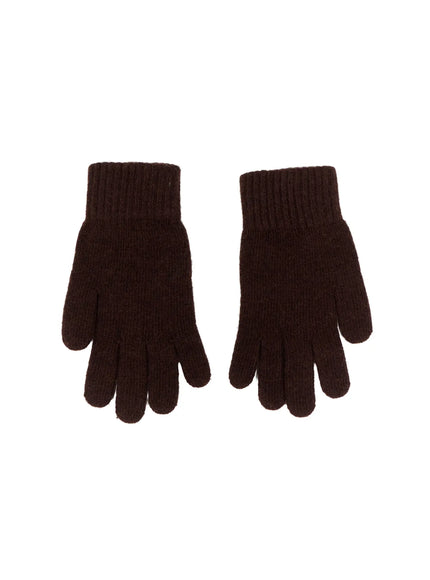 cozy-wool-gloves-in528 / Brown