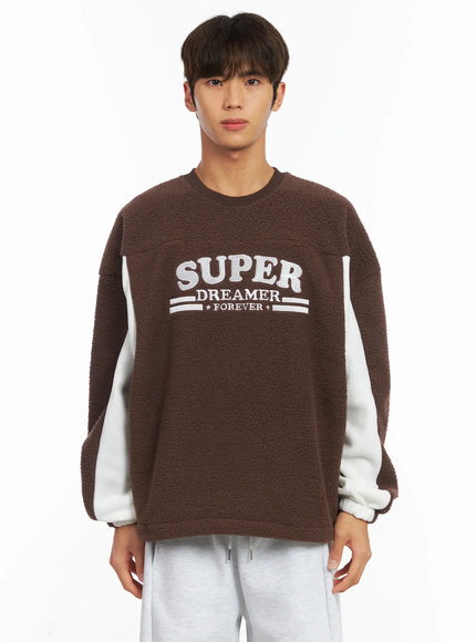 mens-sherpa-fleece-sweatshirt-id511 / Brown