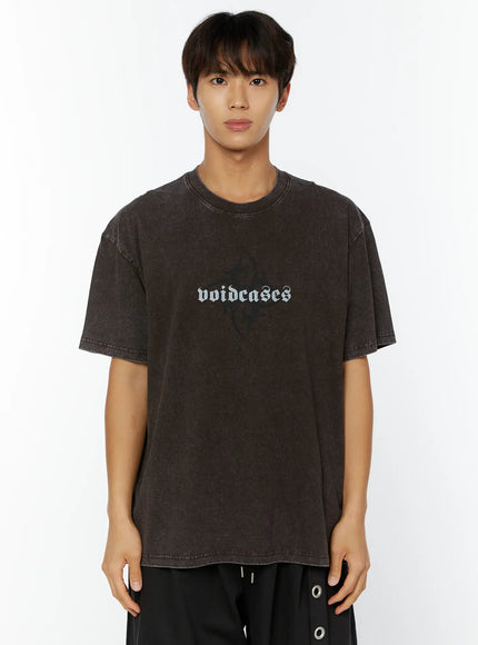 mens-tribal-graphic-t-shirt-iy508 / Dark gray