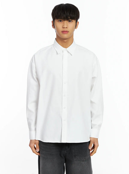 mens-basic-oxford-shirt-if504 / White
