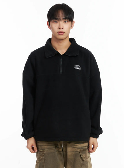 simple-graphic-quarterzip-id515 / Black