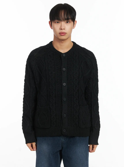 Basic Knit Wool Button Cardigan ID515
