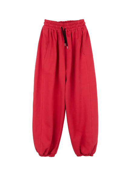 mens-versatile-balloon-fit-sweatpants-io531 / Red