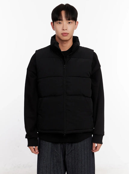 mens-basic-puffer-vest-io528 / Black