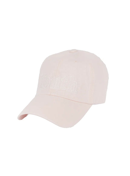 youth-embroidered-baseball-cap-ij527 / Light pink