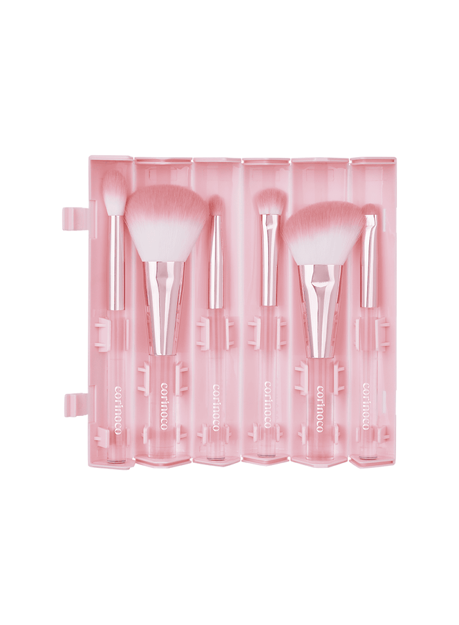 Pink Roll Brush Set (6pcs)