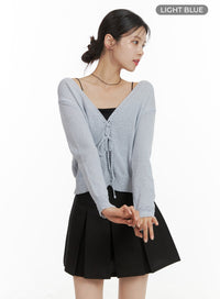 solid-textured-knotted-cardigan-oa422