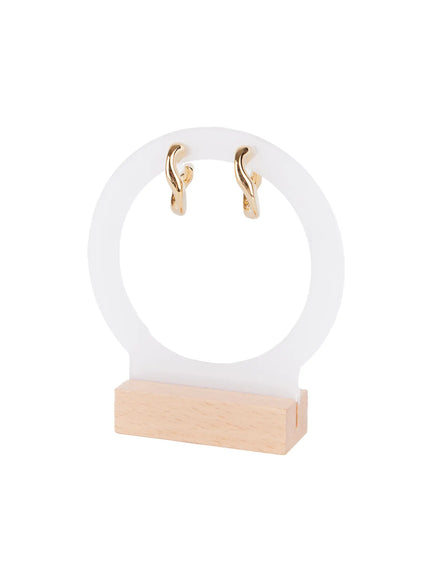 Curved Hoop Earrings CS523
