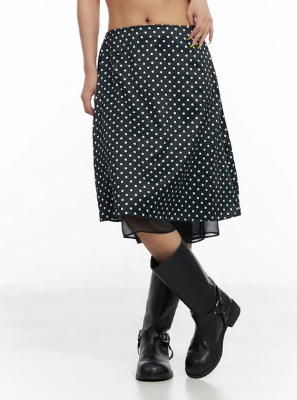 layered-polka-dot-satin-midi-skirt-cm520