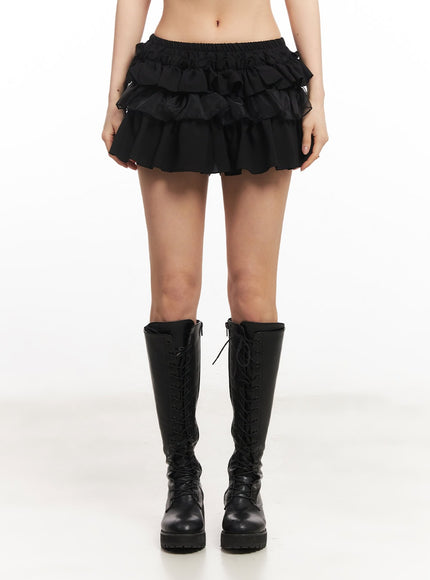 Low-Rise Flirty Ruffle Skirt CA514