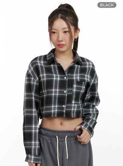 checkered-button-up-shirt-ol408