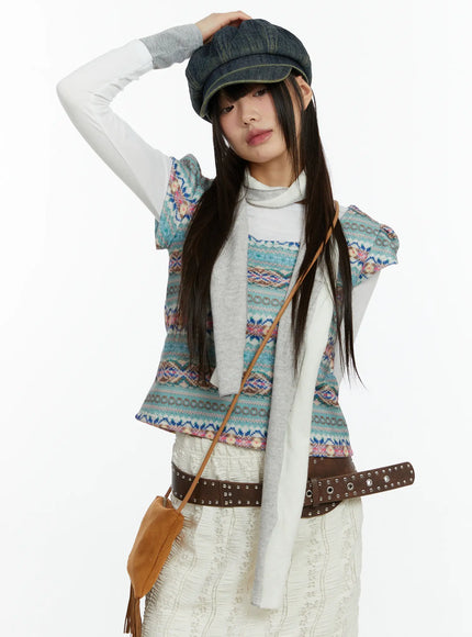 two-tone-knit-scarf-cf510