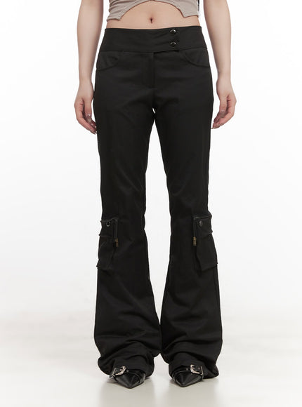 Cargo Low-Waist Bootcut Pants CJ516