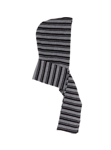Casual Striped Hooded Muffler CJ512