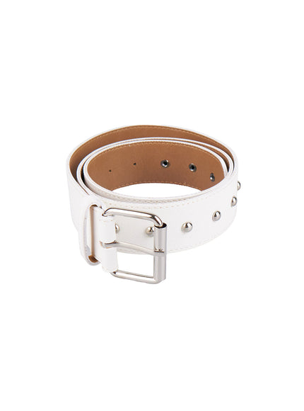 Studded Faux-Leather Belt CJ524