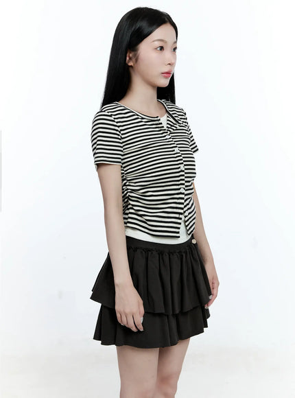 Striped Layered Cardigan CG513