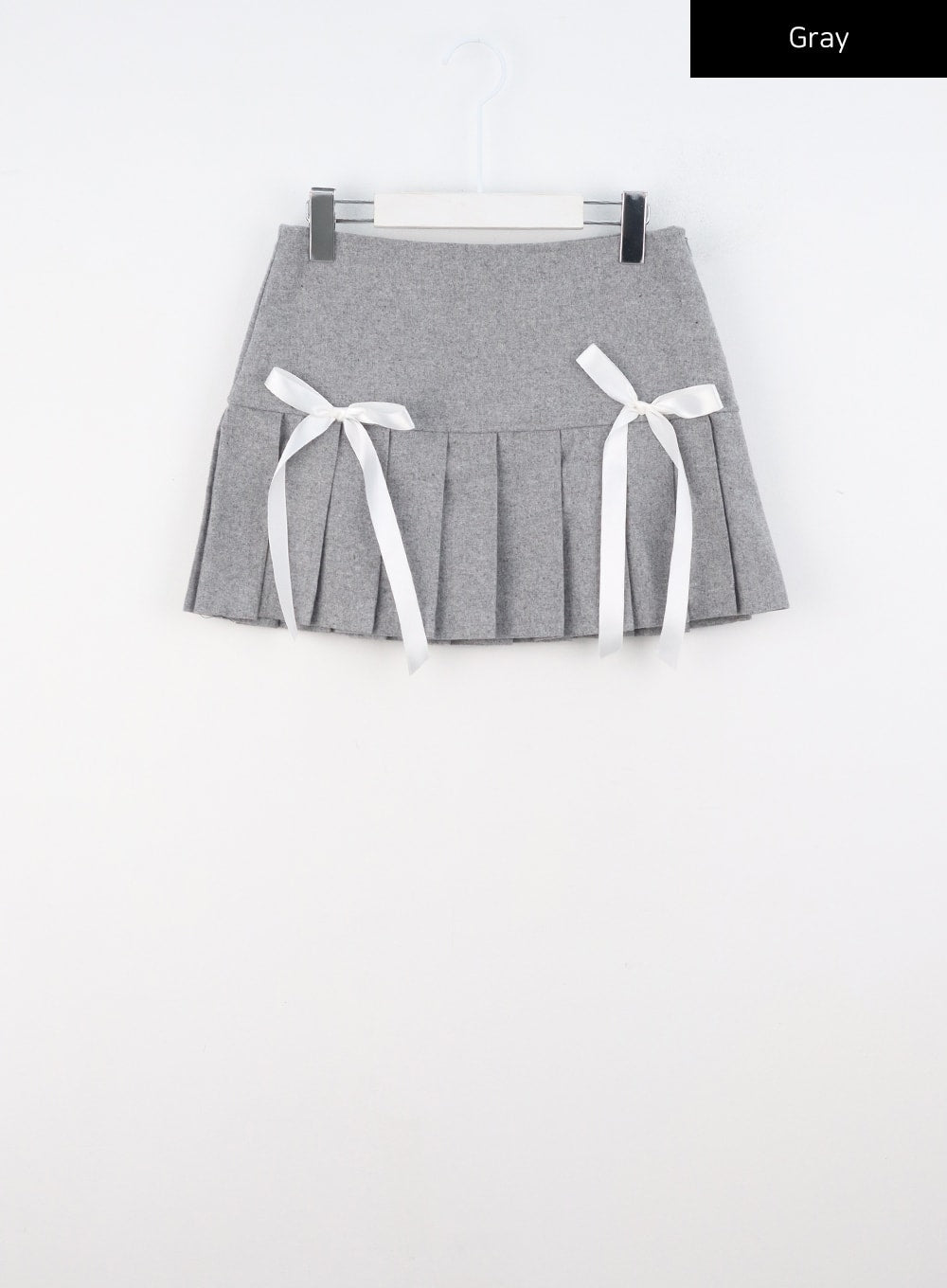 Ribbon Pleated Mini Skirt CS320