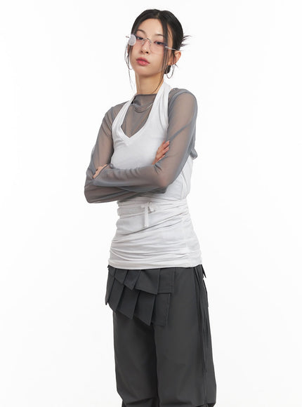 halter-neck-wrap-tank-top-cm503