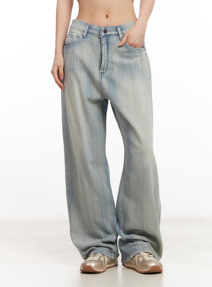 Jessi Washed Wide-Leg Jeans CA514