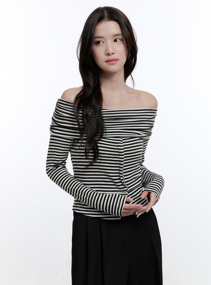 slim-fit-off-shoulder-striped-blouse-on418