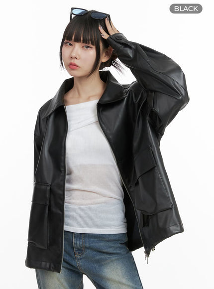 oversized-zip-up-leather-pocket-jacket-oo401