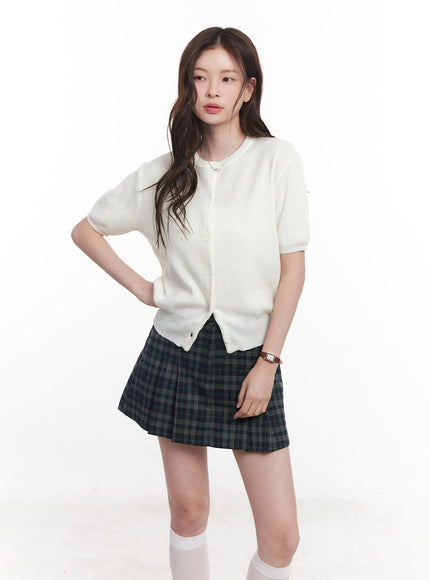 knit-buttoned-short-sleeve-cardigan-cy515