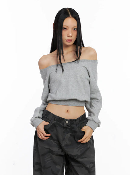 Casual Off-Shoulder Pullover CS511