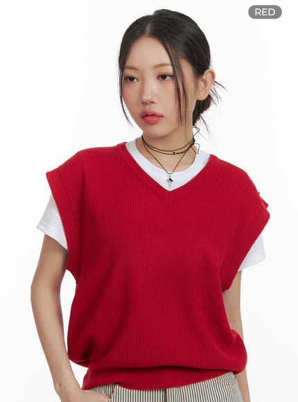 v-neck-knit-sweater-vest-oa419