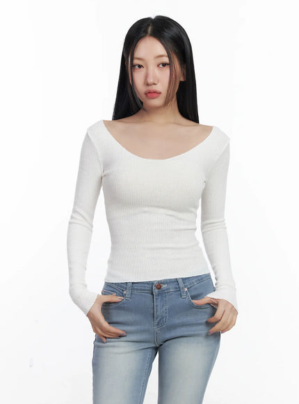 basic-v-neck-ribbed-long-sleeve-top-cf503