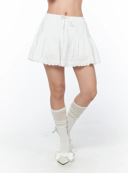 frill-trim-mini-skirt-cy512