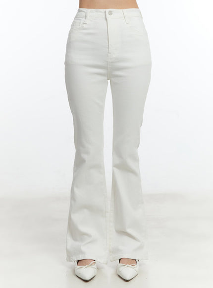 Slim-Fit High-Waisted Flared Trousers CM521