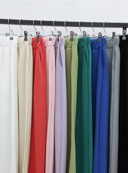 Colorful Slit Sweat Pants OU6
