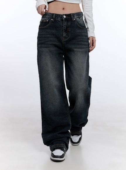 Haley Washed Wide-Leg Jeans CJ511