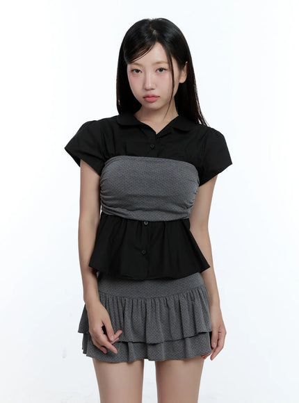 polka-dot-shirred-tube-top-cu527