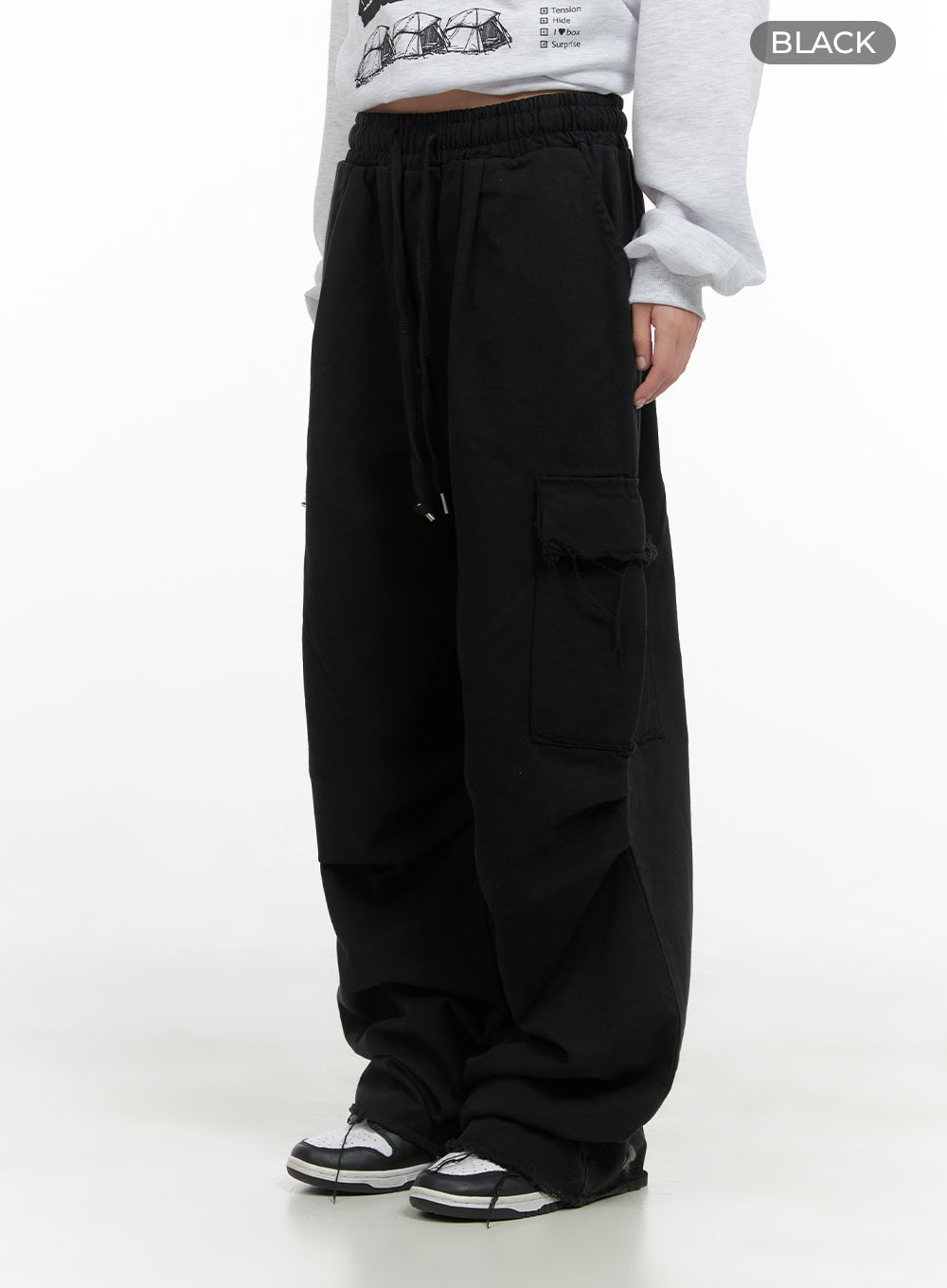 cotton-banded-waist-cargo-pants-cs412