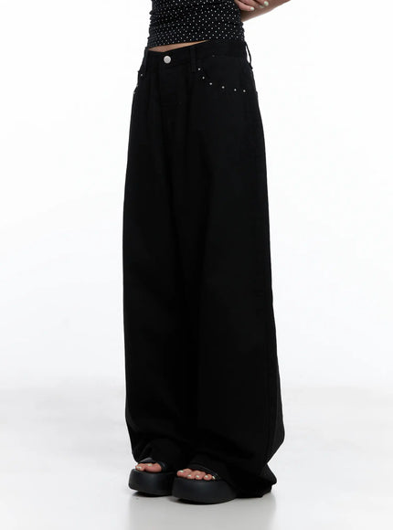 tzuyu-studded-wide-leg-cotton-pants-cl511