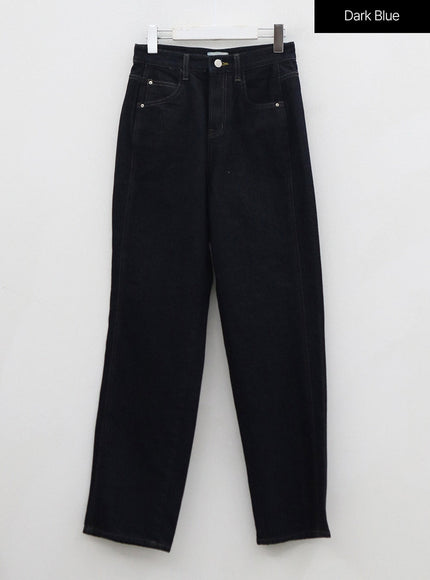 Gerade geschnittene Raw-Denim-Hose ON29