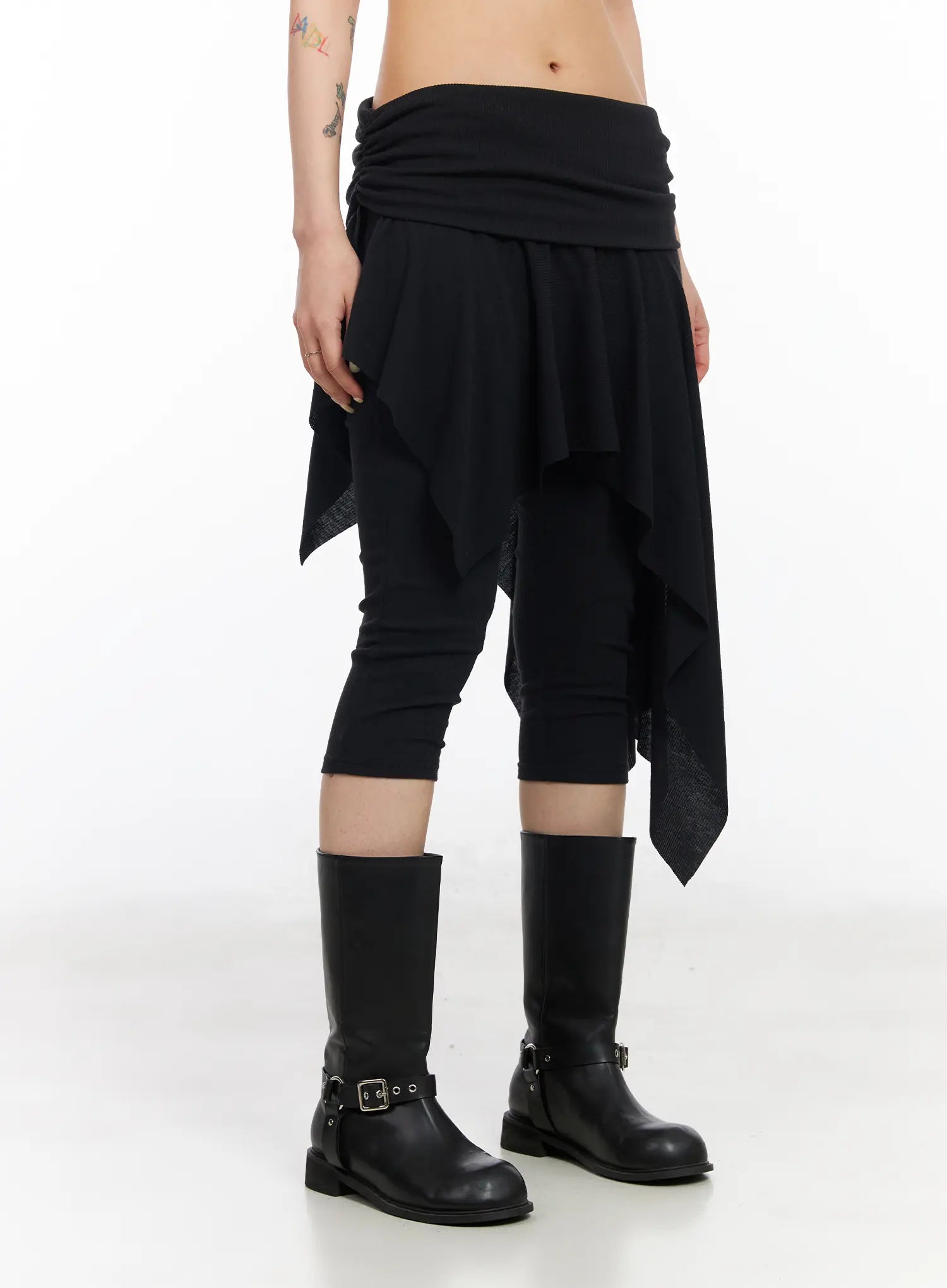 ribbed-asymmetric-skirt-pants-cm516