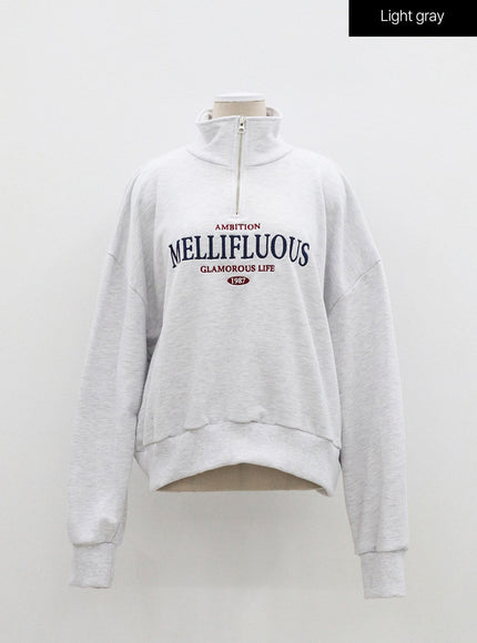 Oversized Half Zip-Up OF316