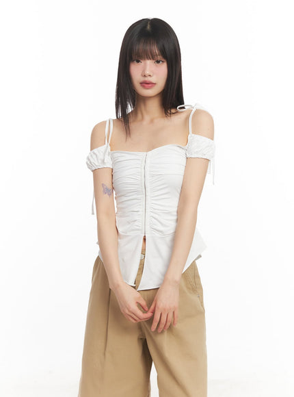 shirred-off-shoulder-puff-sleeve-top-ca523