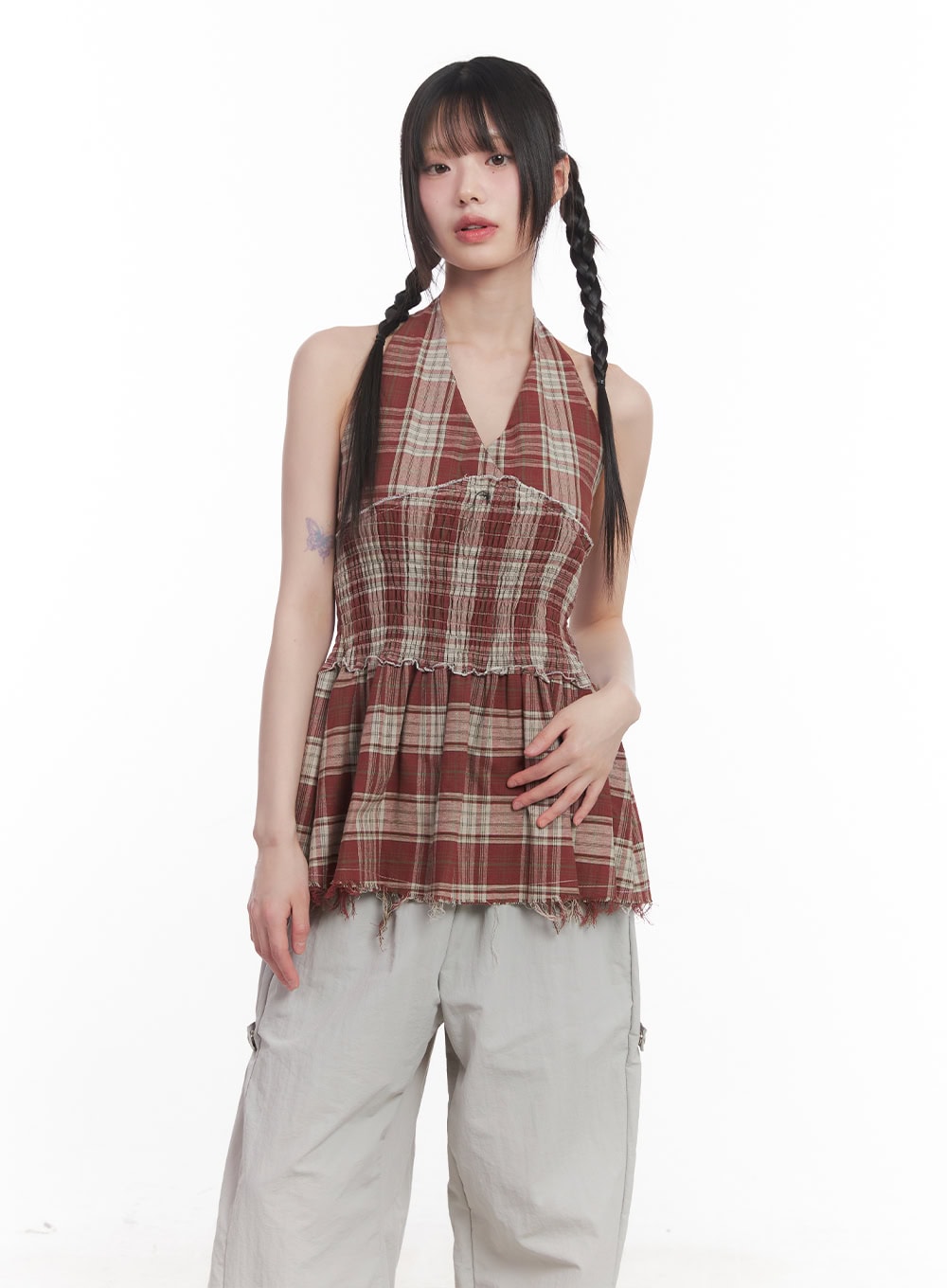 halter-neck-plaid-mini-dress-cu505