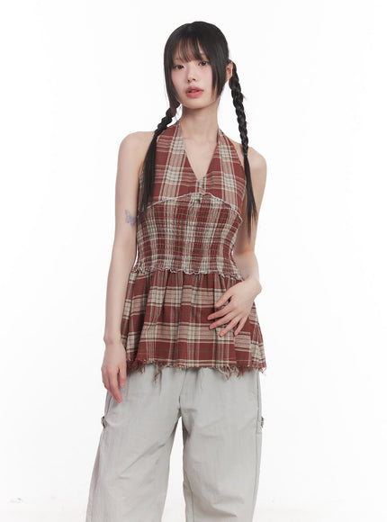 halter-neck-plaid-mini-dress-cu505