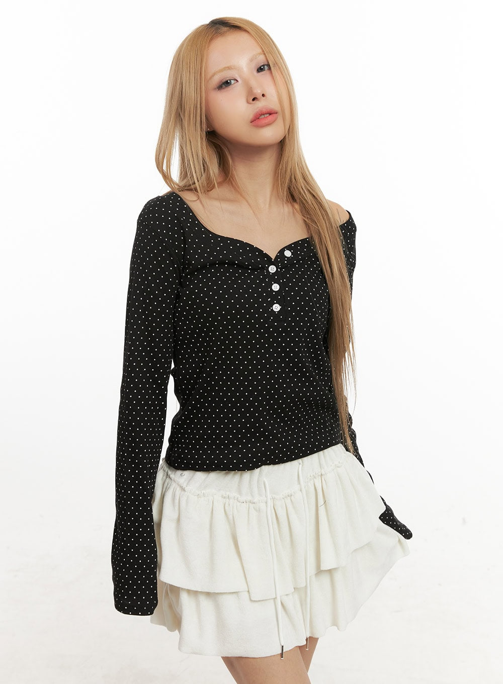 long-sleeve-polka-dot-top-cj508