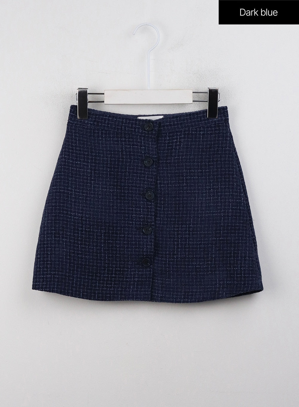 checkered-buttoned-mini-skirt-cj408